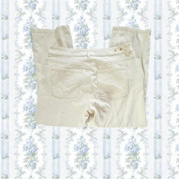 Cabi Women's Size 10 soho Cream Straight Leg Trousers - Picture 5 of 6